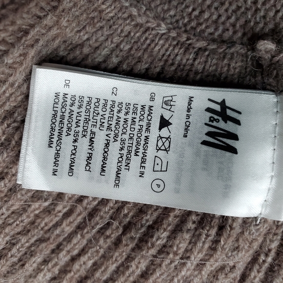 H&M shrug sweater shawl Brown Beige - Picture 11 of 14